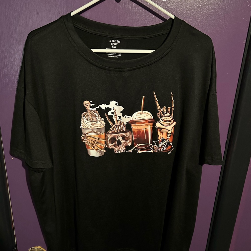 Black Shein Graphic T-Shirt